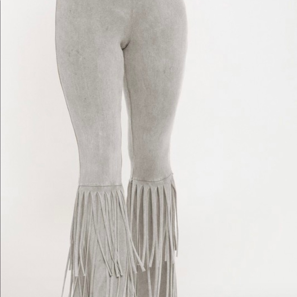 Fringed pants